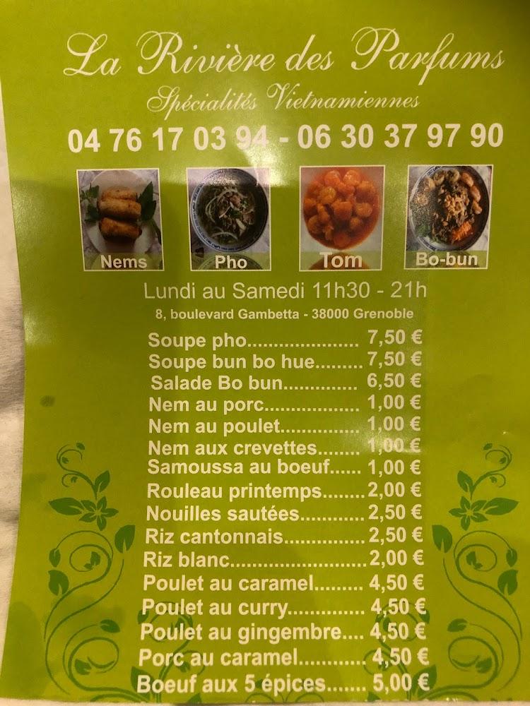 Fast-food La Rivière des Parfums - Menu Image 3